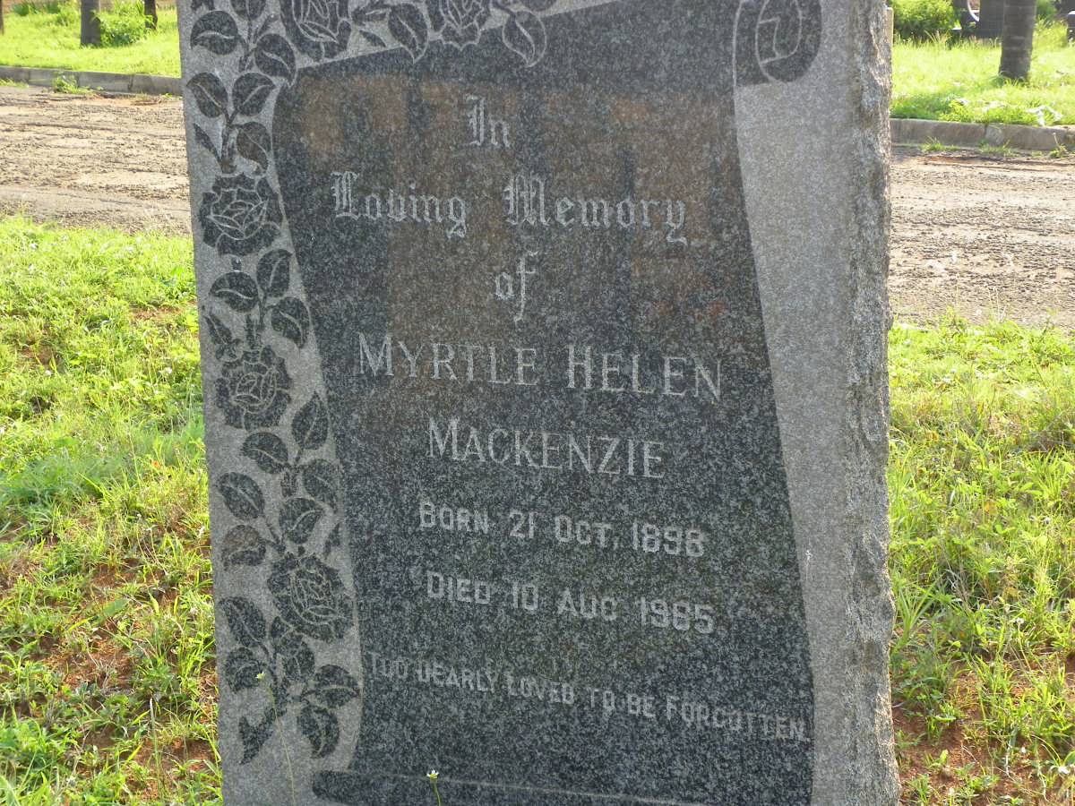 MACKENZIE Myrtle Helen 1898-1965