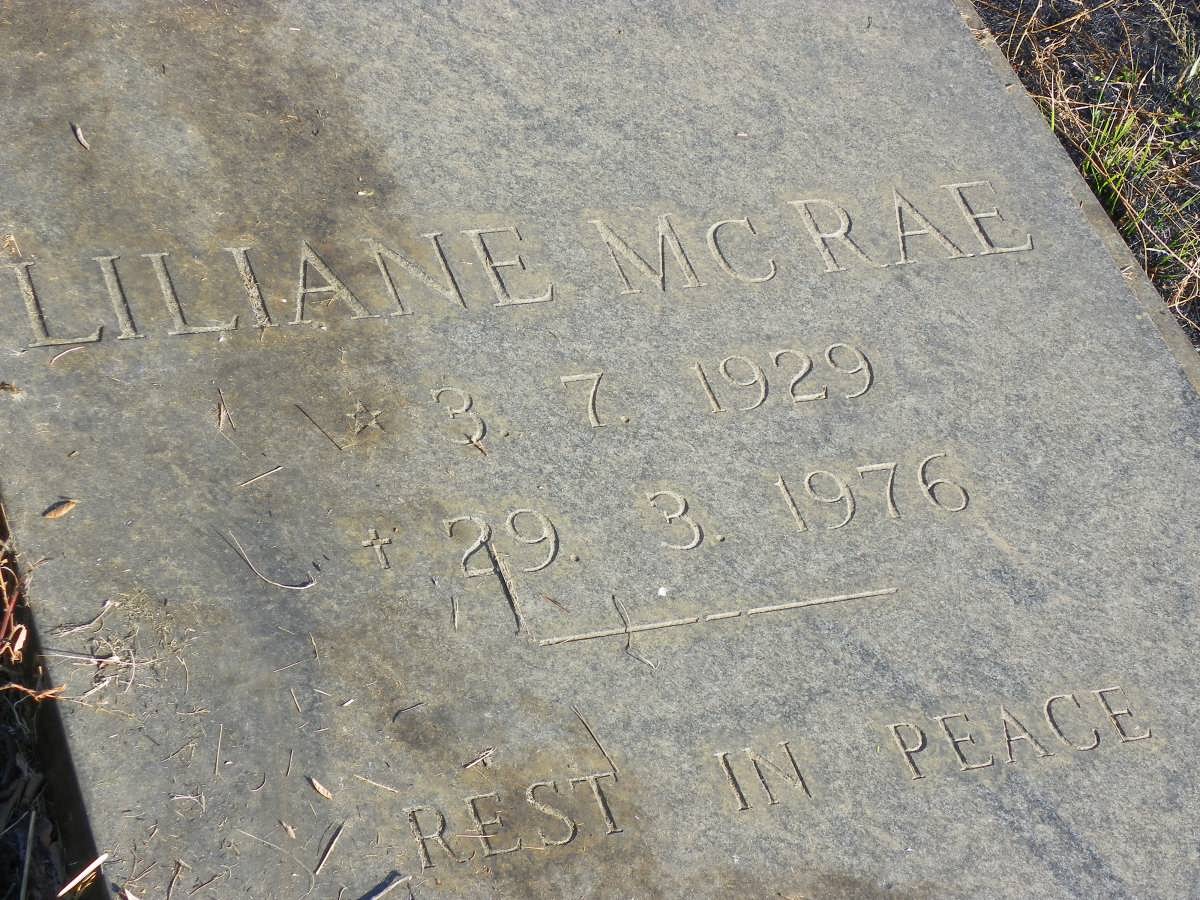 McRAE Liliane 1929-1976
