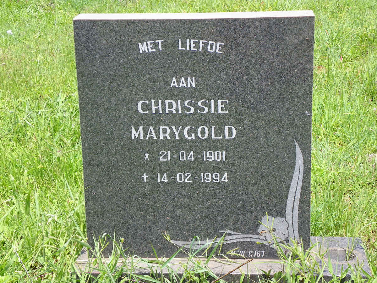 MARYGOLD Chrissie 1901-1994