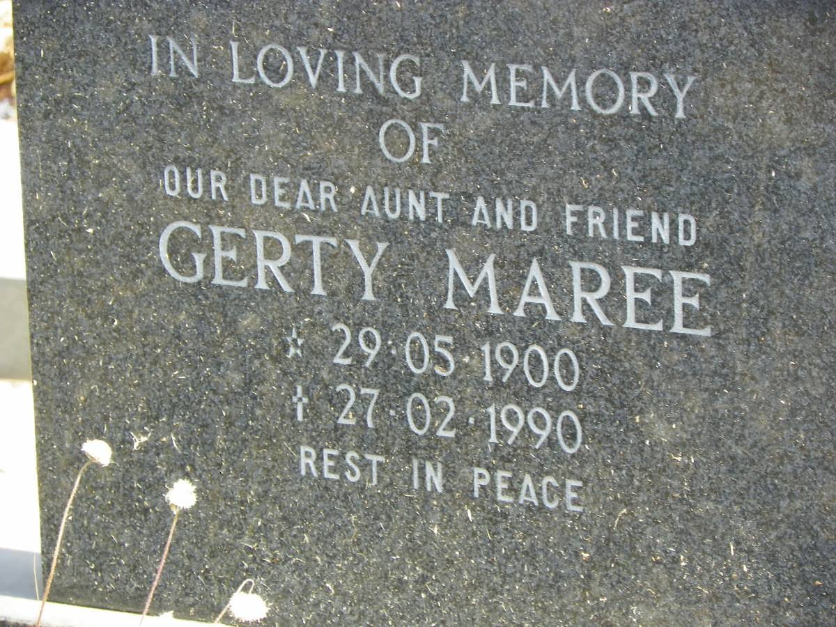 MAREE Gerty 1900-1990