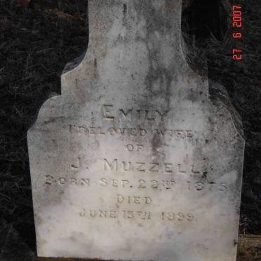 MUZZELL Emily 1875-1899