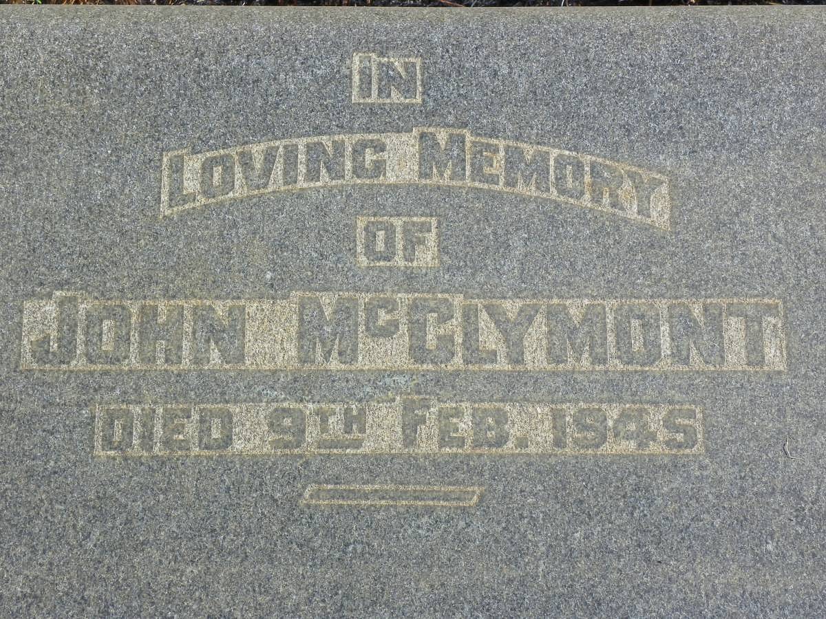 McCLYMONT John -1945