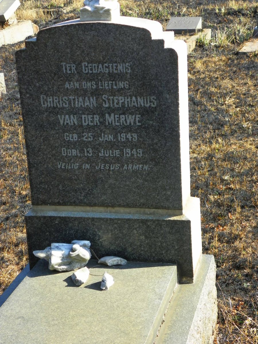 MERWE Christiaan Stephanus, van der 1949-1949