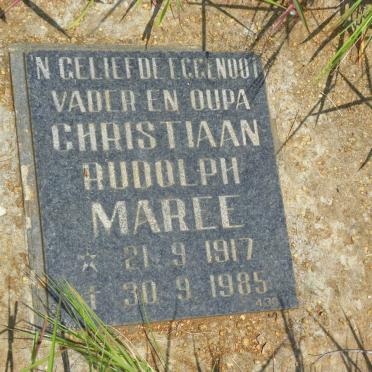 MAREE Christiaan Rudolph 1917-1985 & Georgina Maria Magdalena SCHOONRAAD 1932-1992
