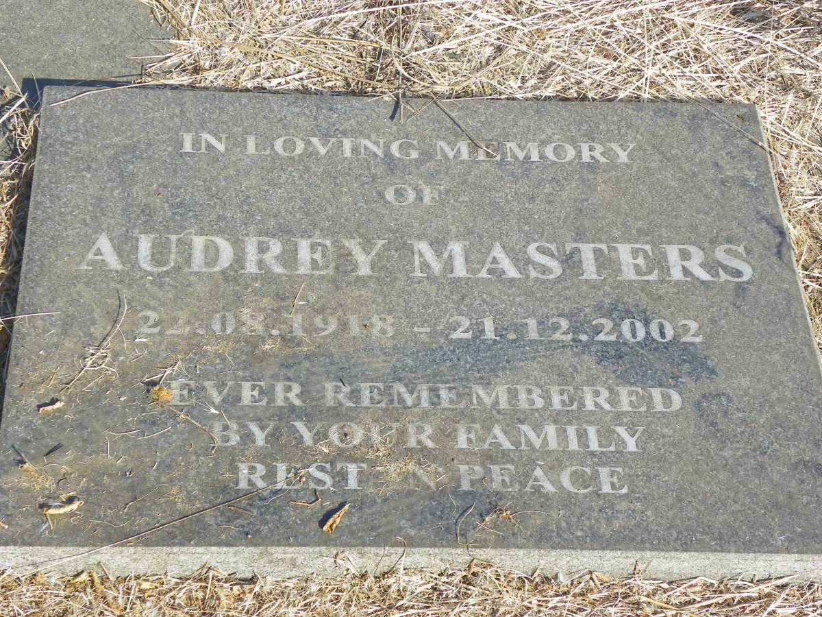 MASTERS Audrey 1918-2002