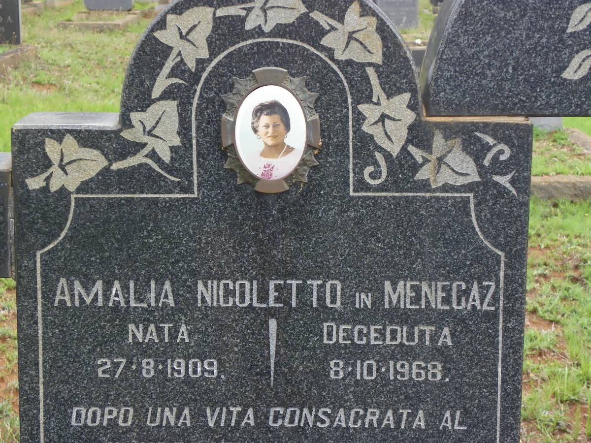 MENEGAZ Amalia Nicoletto 1909-1968
