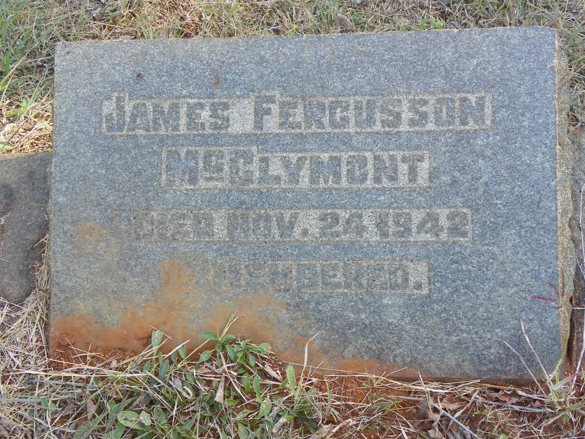 McCLYMONT James Fergusson -1942