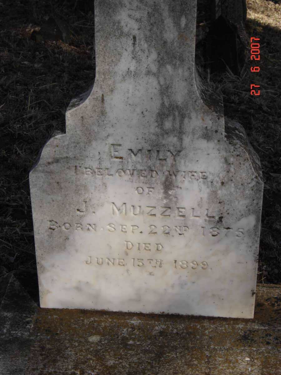 MUZZELL Emily 1875-1899