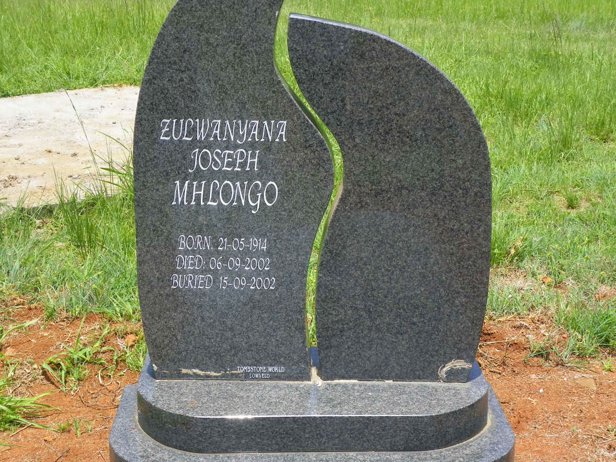 MHLONGO Zulwanyana Joseph 1914-2002