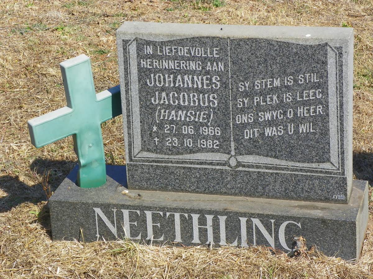 NEETHLING Johannes Jacobus 1966-1982