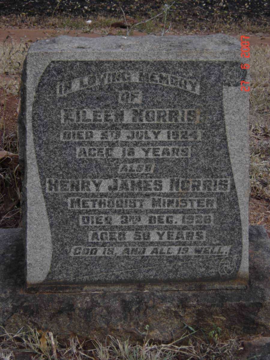 NORRIS Henry James -1926 :: NORRIS Eileen -1924