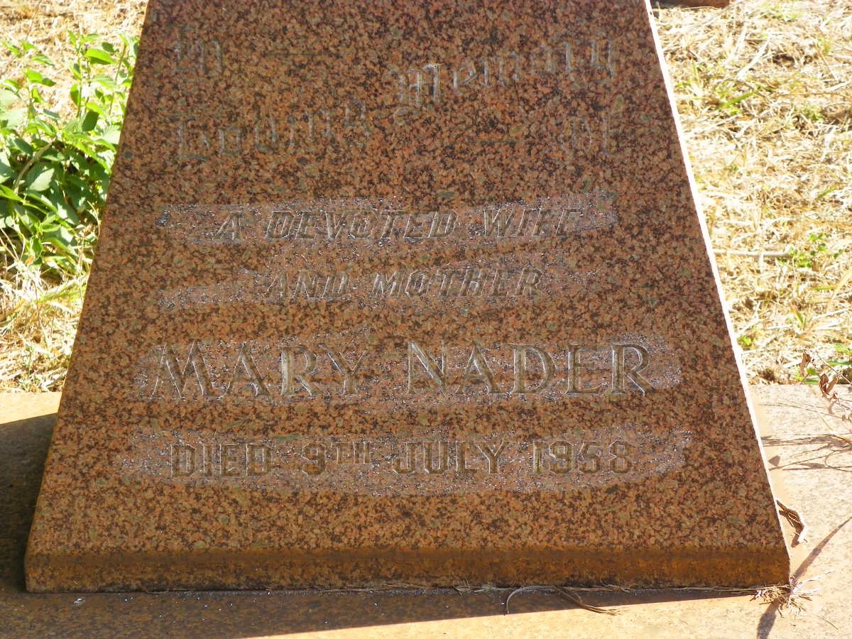 NADER Mary -1958