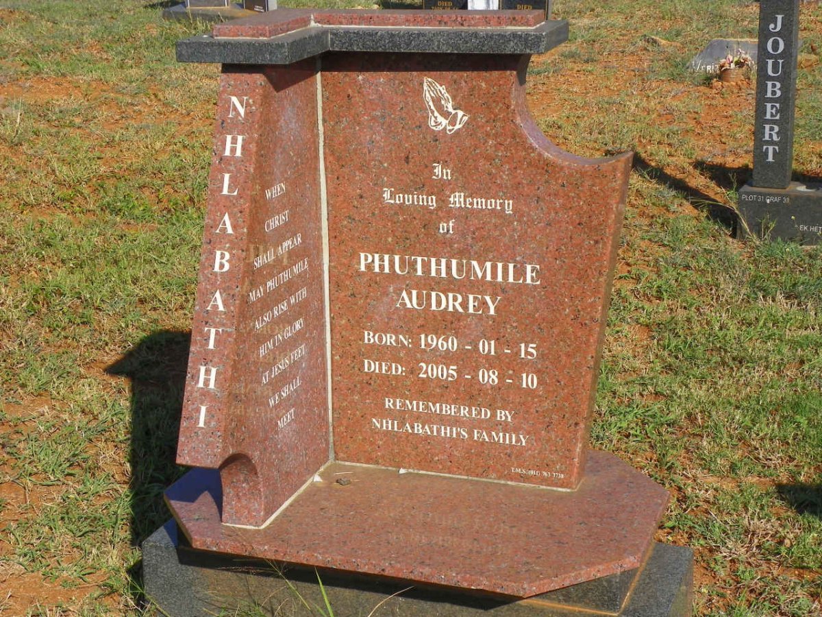 NHLABATHI Phuthumile Audrey 1960-2005