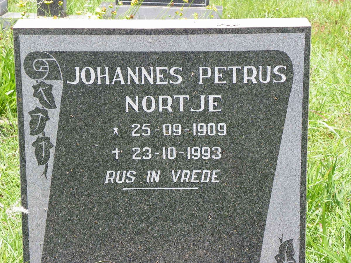 NORTJE Johannes Petrus 1909-1993