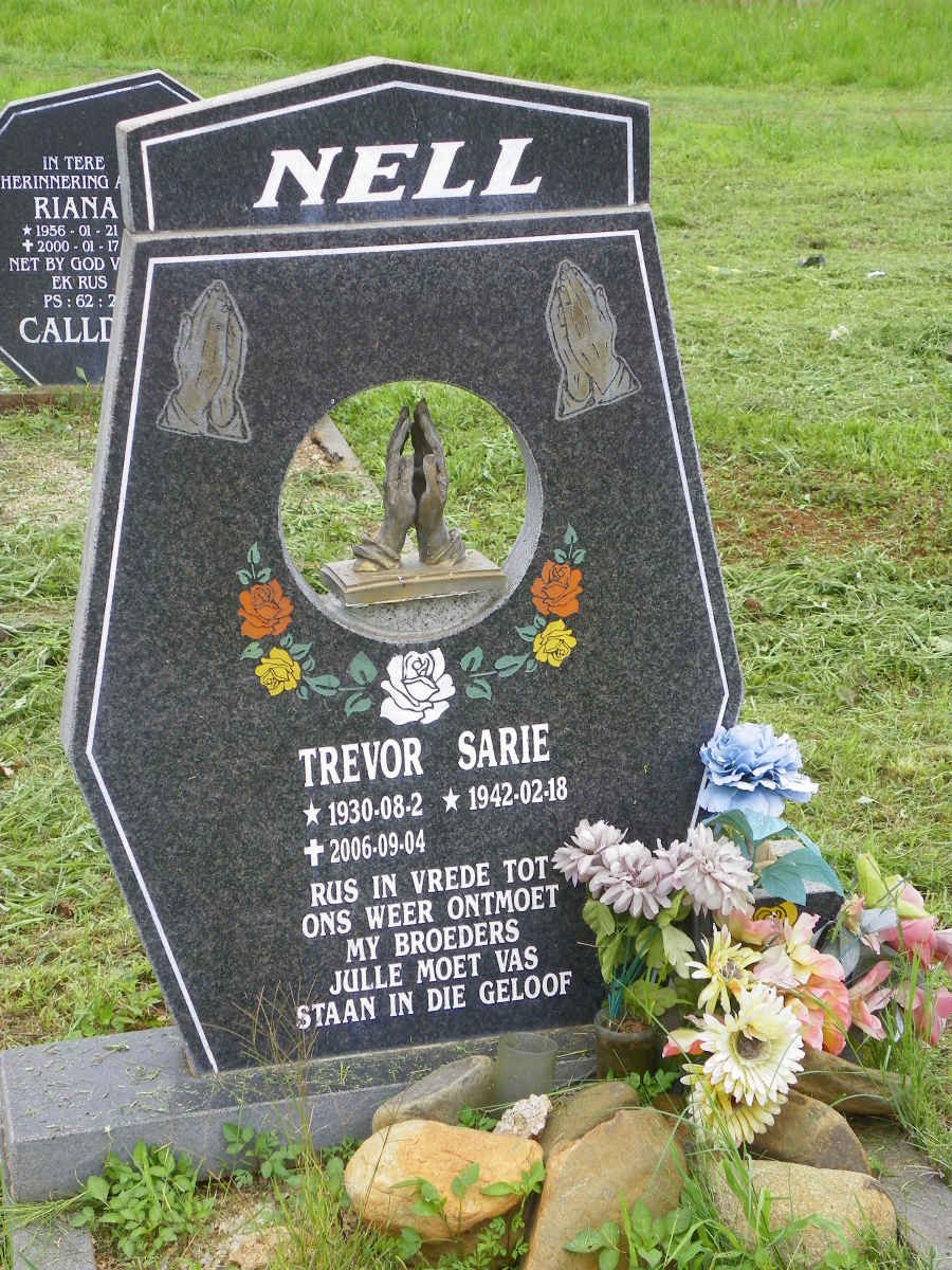 NELL Trevor 1930-2006 &amp; Sarie 1942-