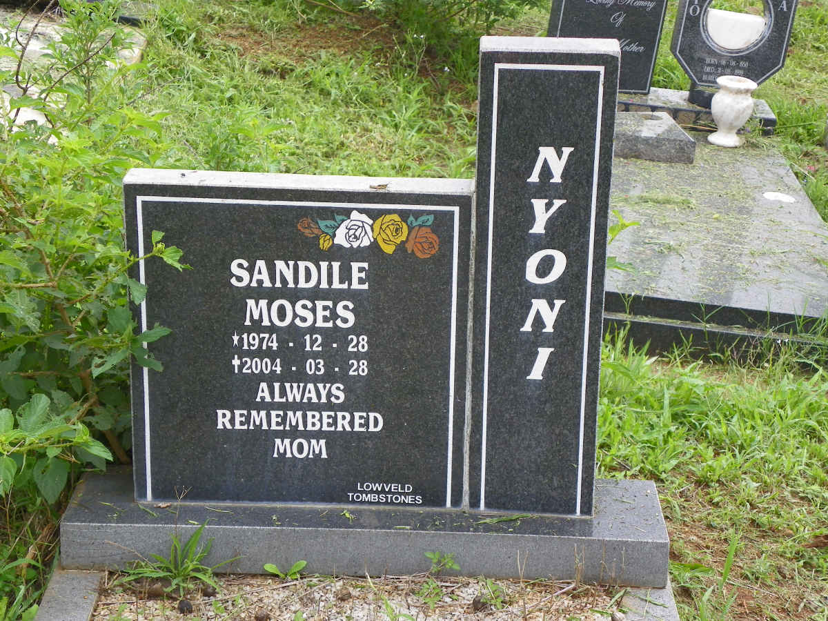 NYONI Sandile Moses 1974-2004