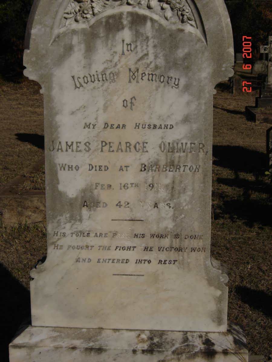 OLIVER James Pearce  -1911