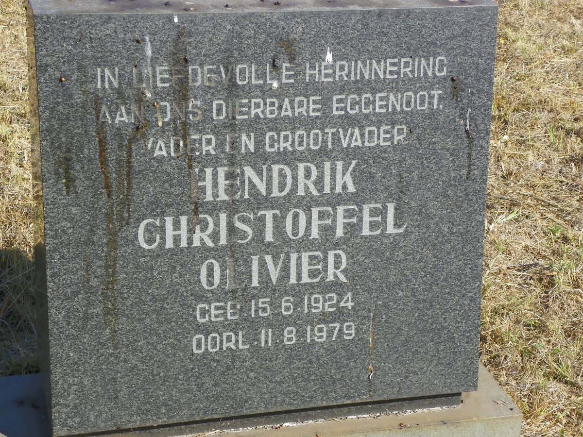 OLIVIER Hendrik Christoffel 1924-1979