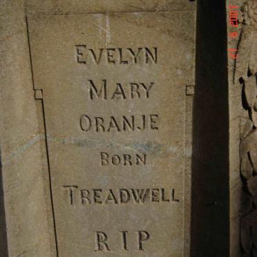 ORANJE Evelyn Mary nee TREADWELL 1874-1895  (c)