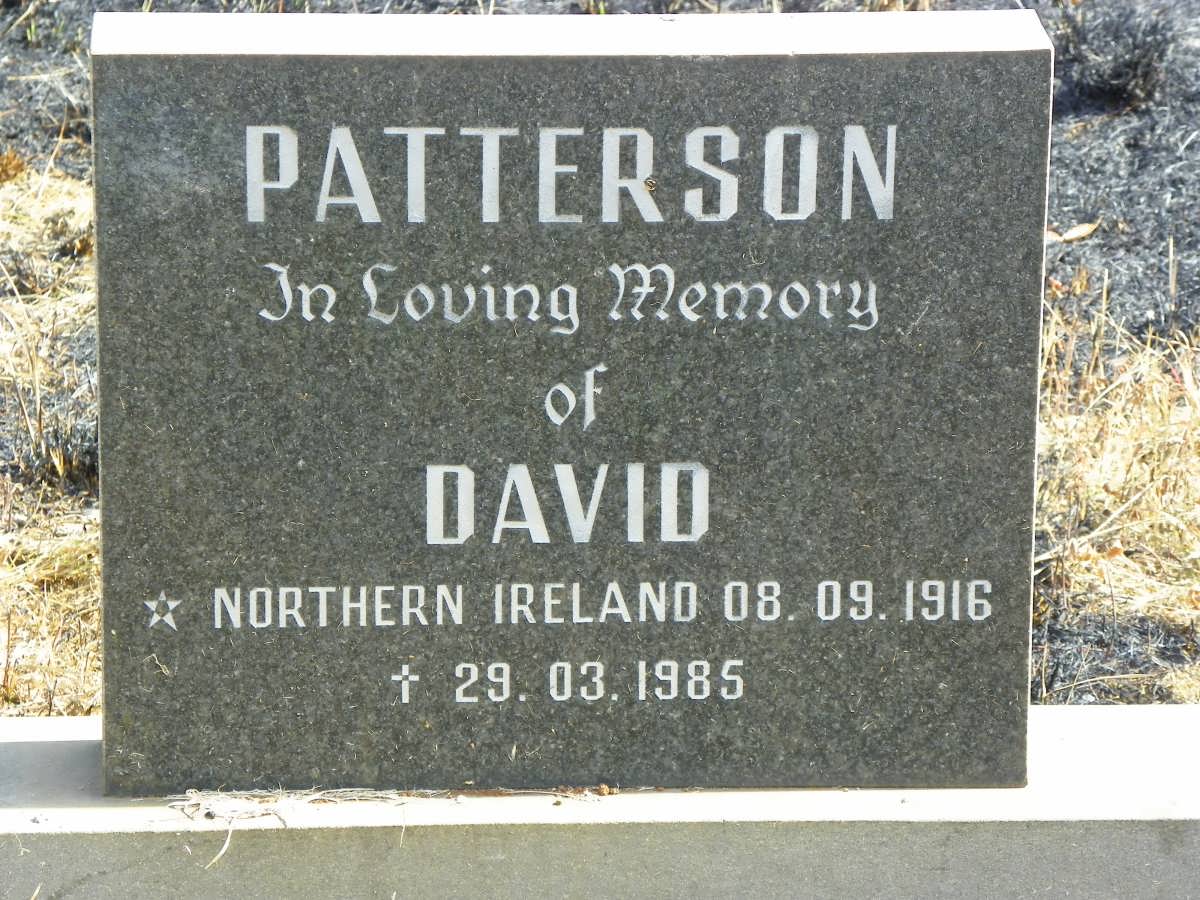 PATTERSON David 1916-1985
