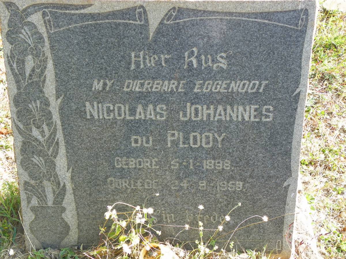 PLOOY Nicolaas Johannes, du 1898-1959