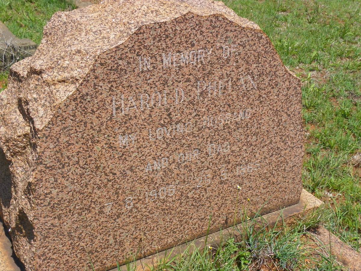PHELAN Harold 1908-1965