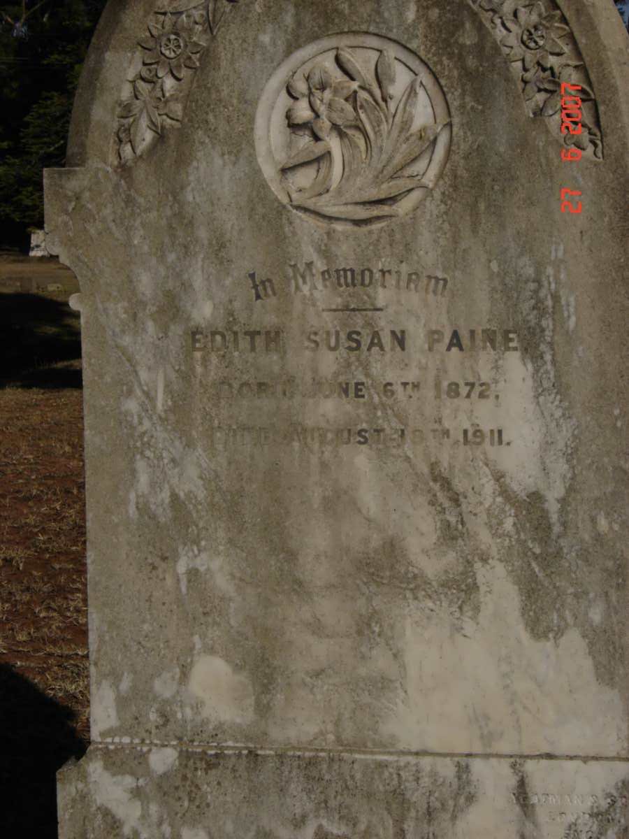 PAINE Edith Susan 1872-1911