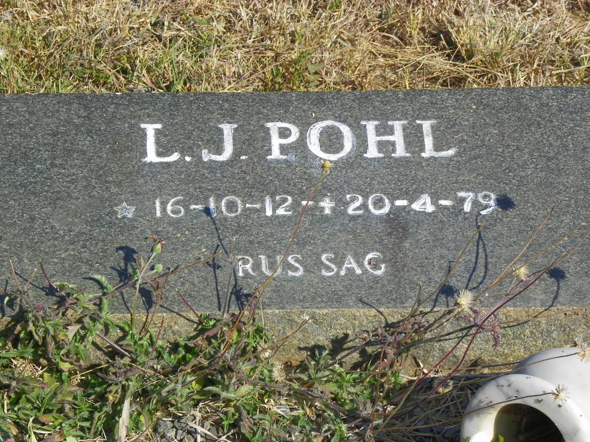 POHL L.J. 1912-1979