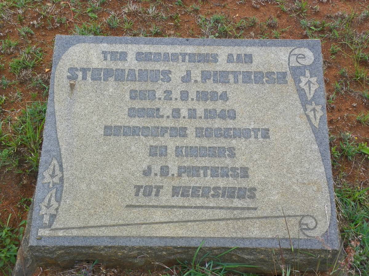 PIETERSE Stephanus J. 1894-1940