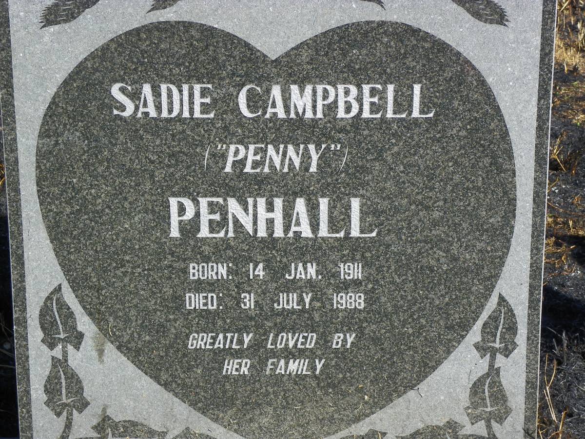 PENHALL Sadie Campbell 1911-1988