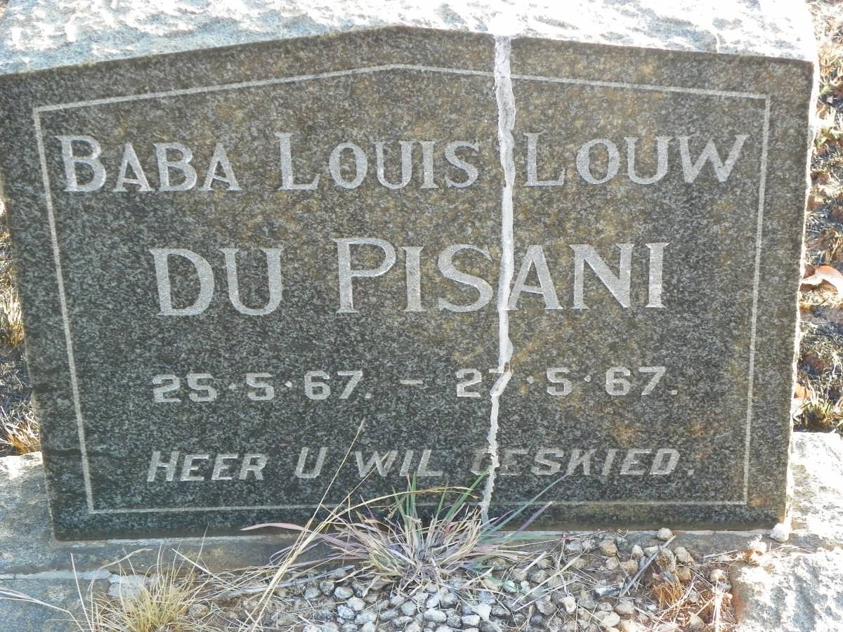 PISANI Louis Louw, du 1967-1967
