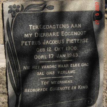 PIETERSE Petrus Jacobus 1906-1943