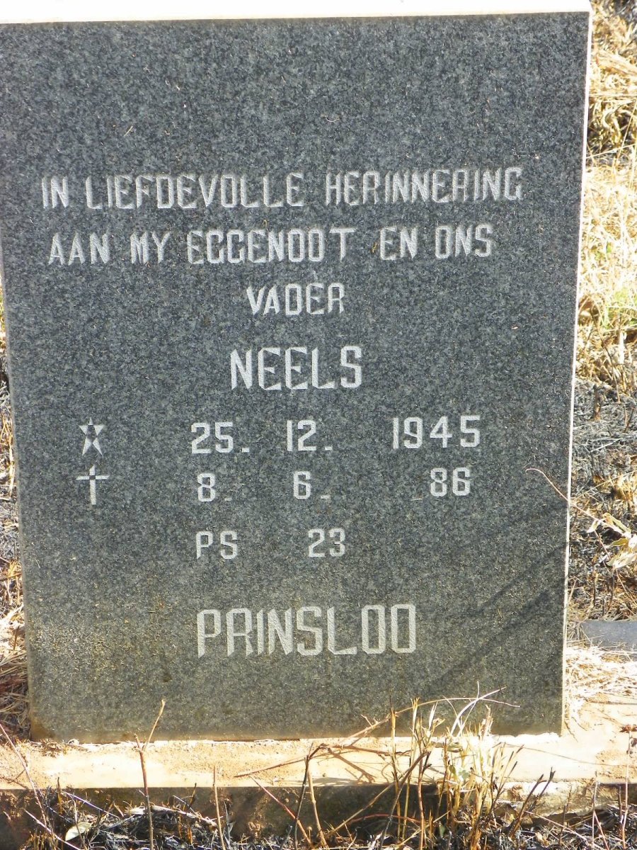 PRINSLOO Neels 1945-1986