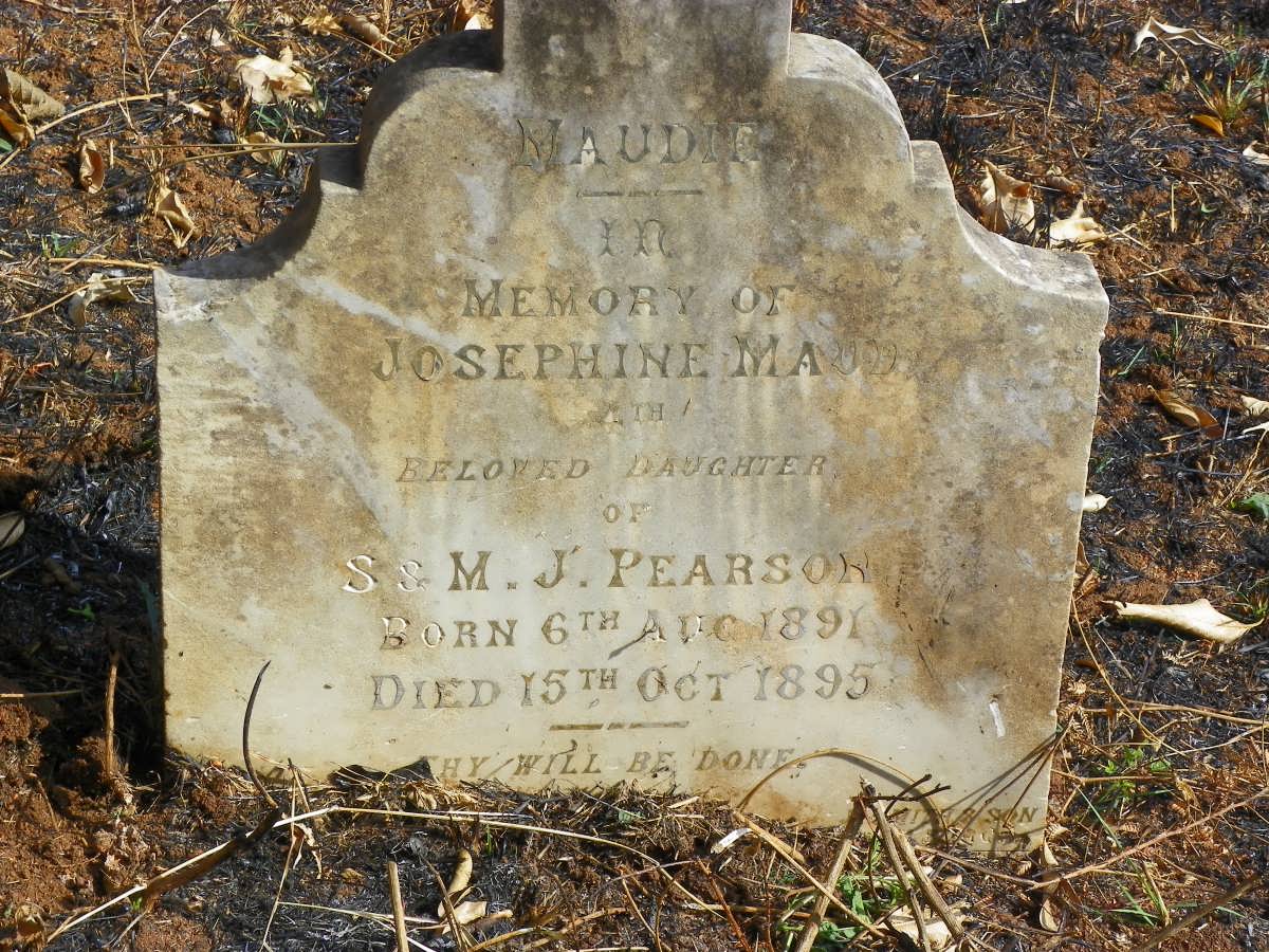 PEARSON Josephine Maud 1891-1895