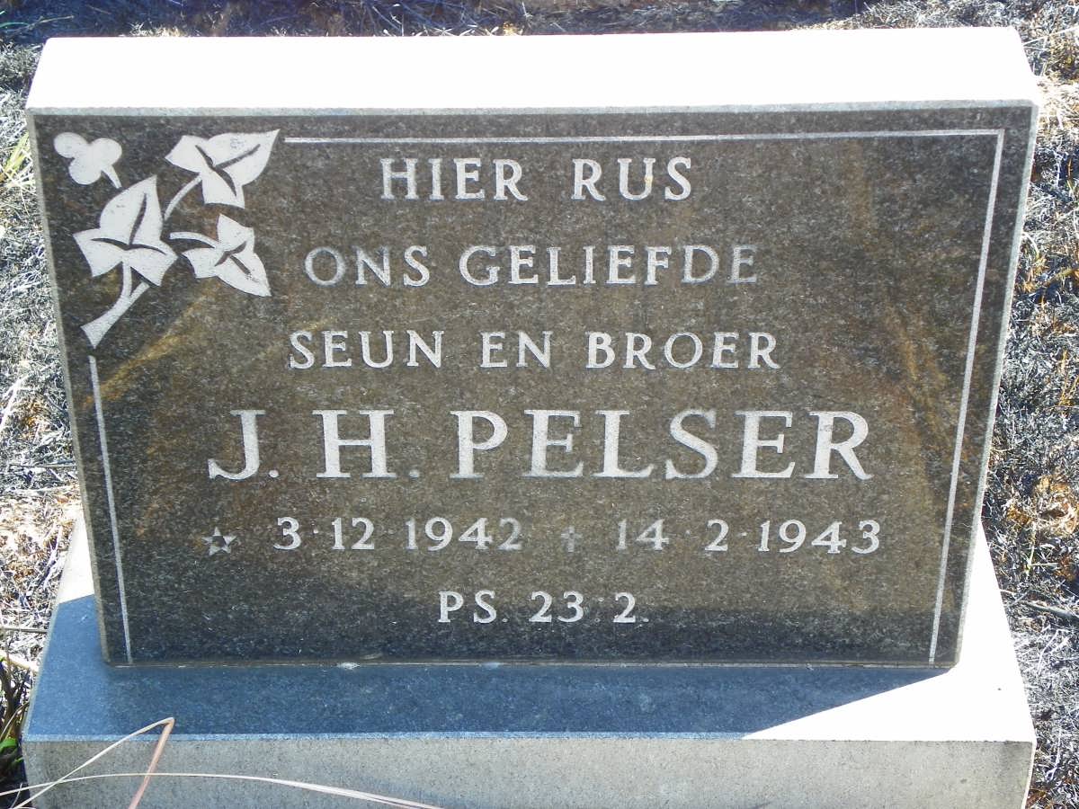 PELSER J.H. 1942-1943