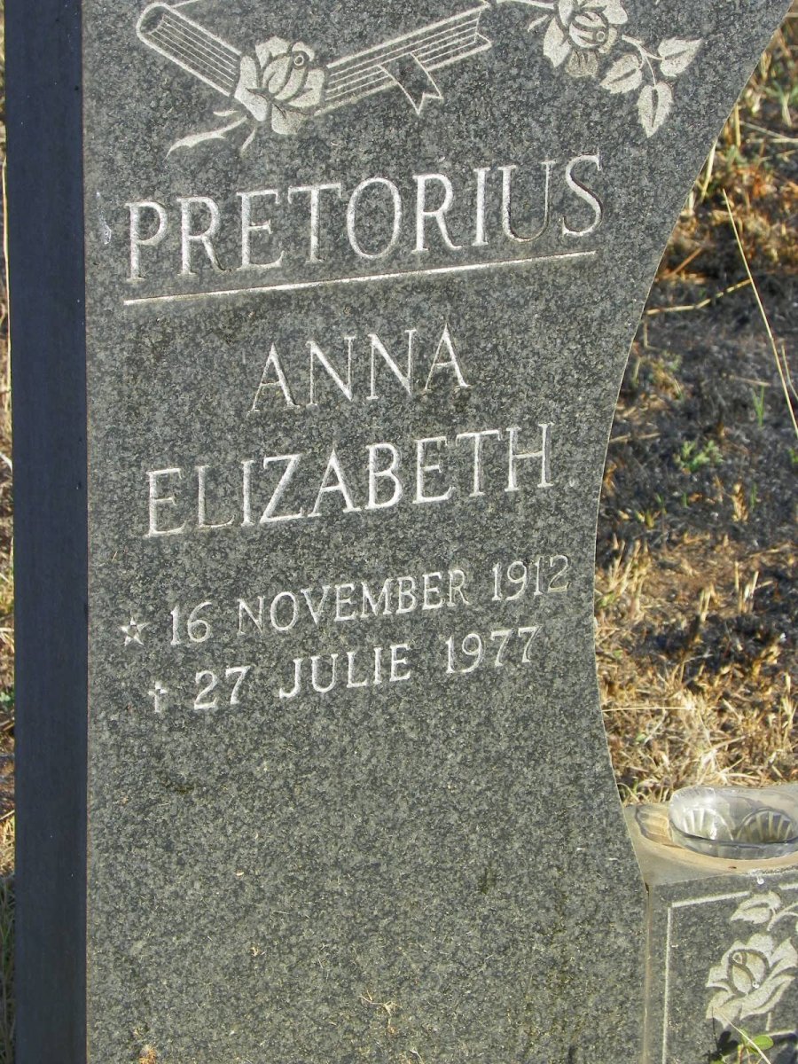 PRETORIUS Anna Elizabeth 1912-1977