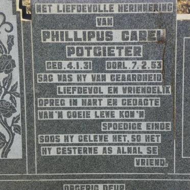 POTGIETER Phillipus Carel 1931-1953
