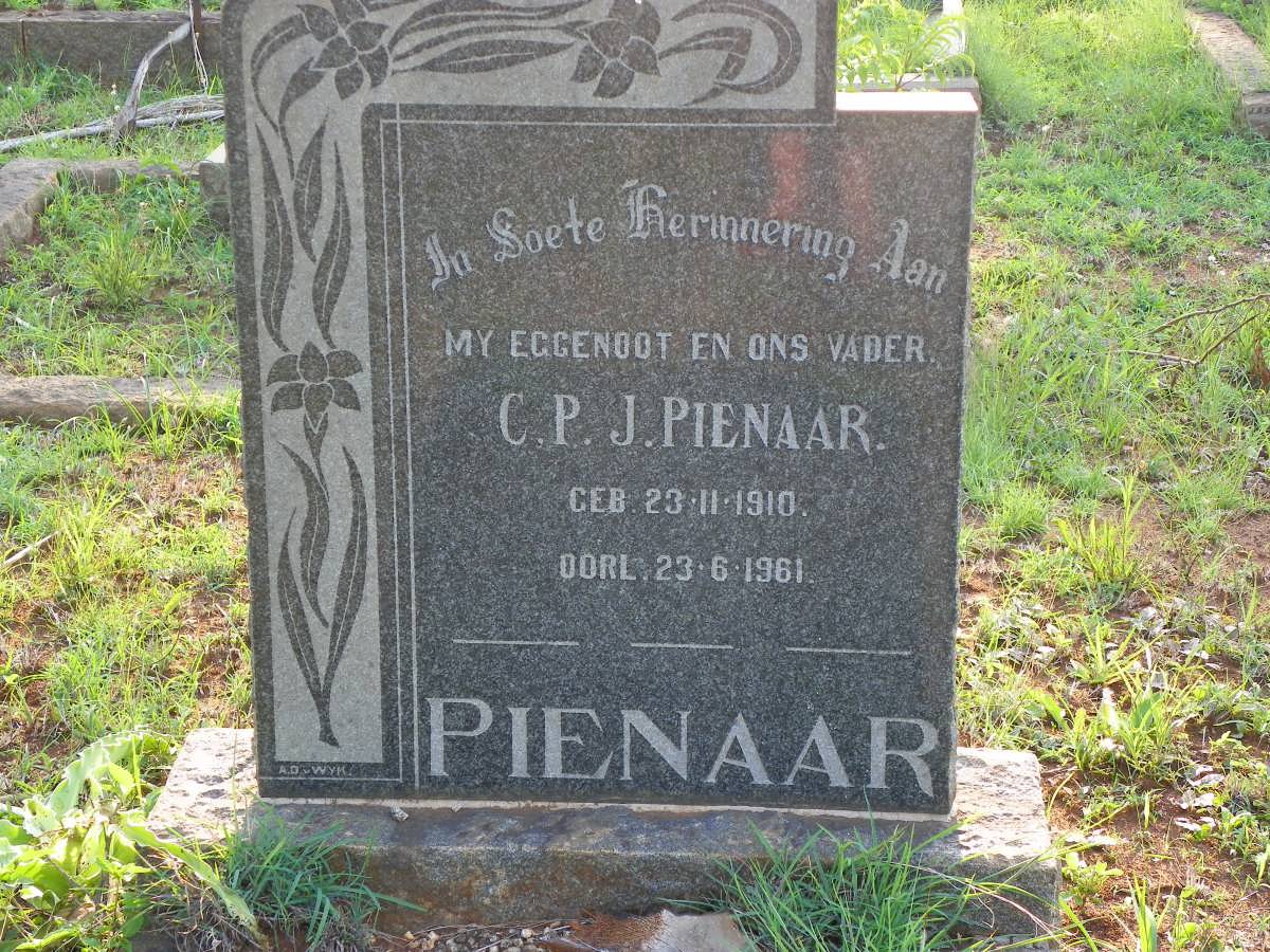 PIENAAR C.P.J. 1910-1961