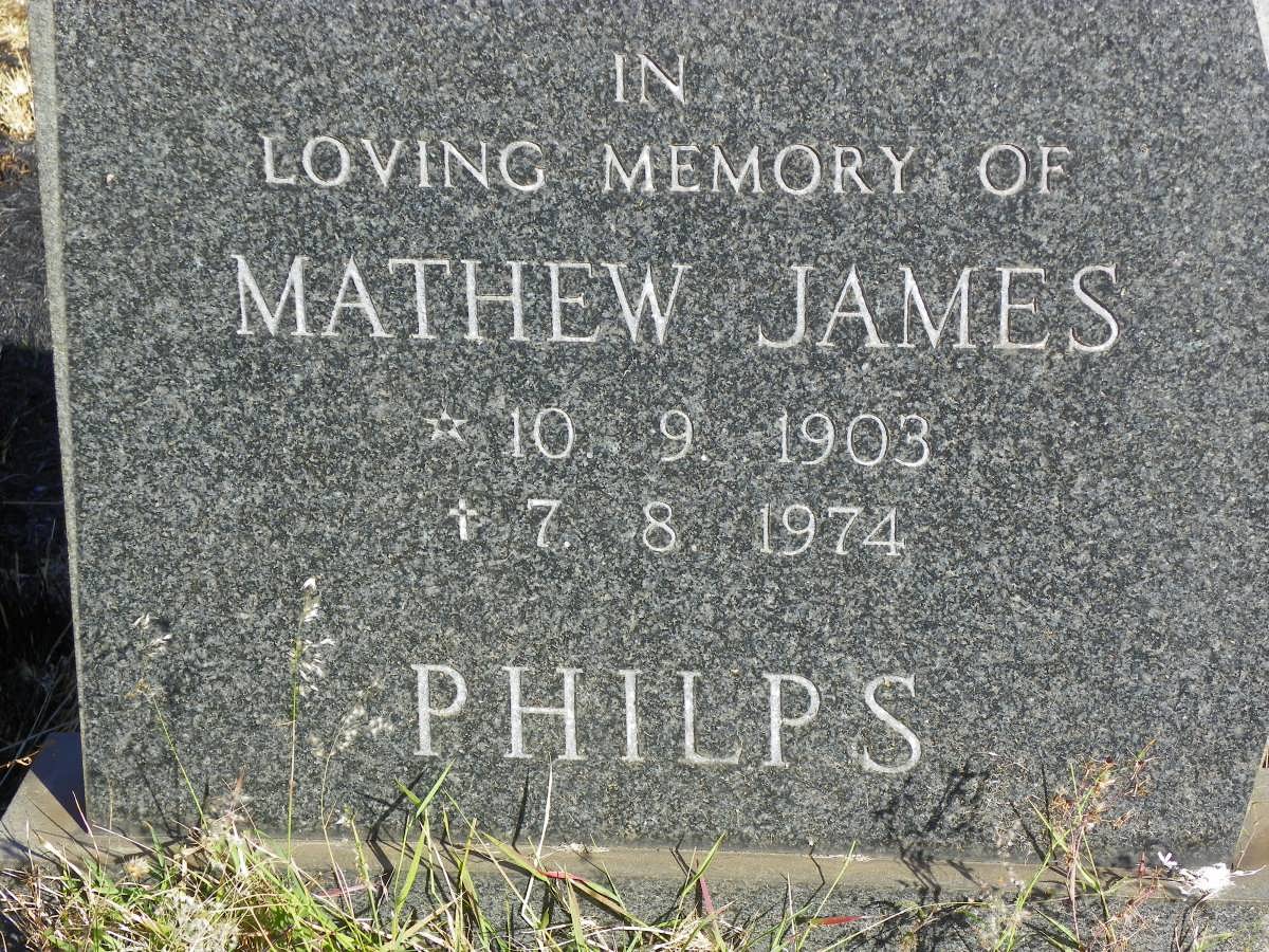 PHILPS Mathew James 1903-1974