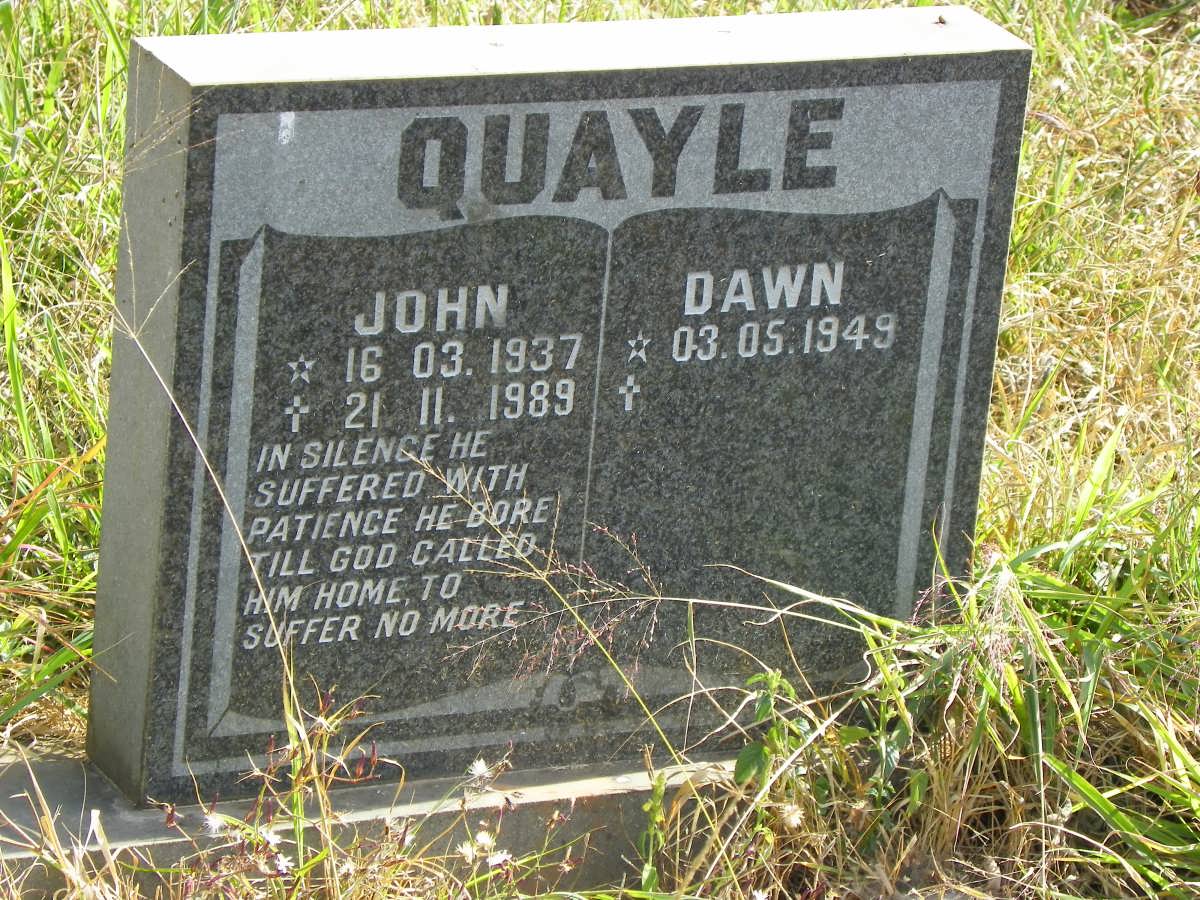 QUAYLE John 1937-1989 &amp; Dawn 1949-
