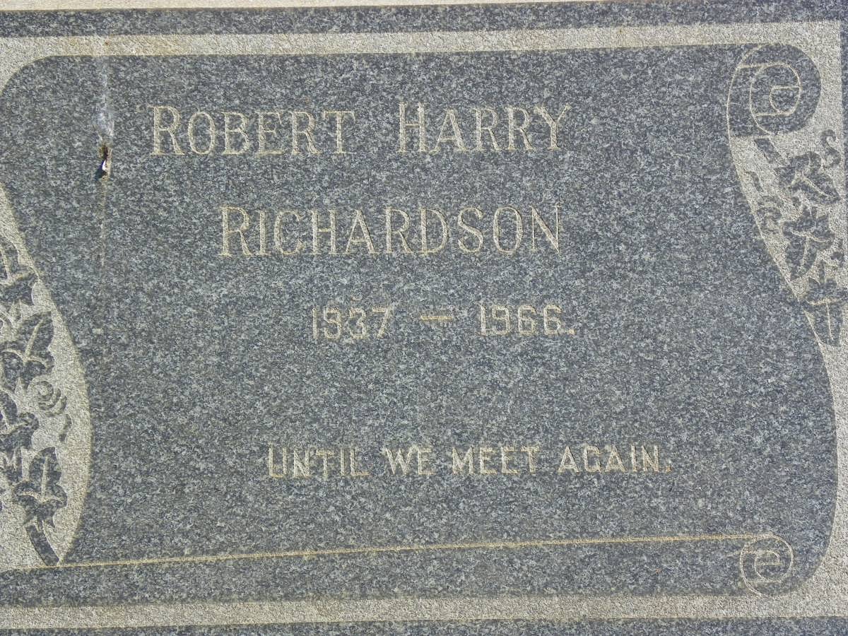 RICHARDSON Robert Harry 1937-1966