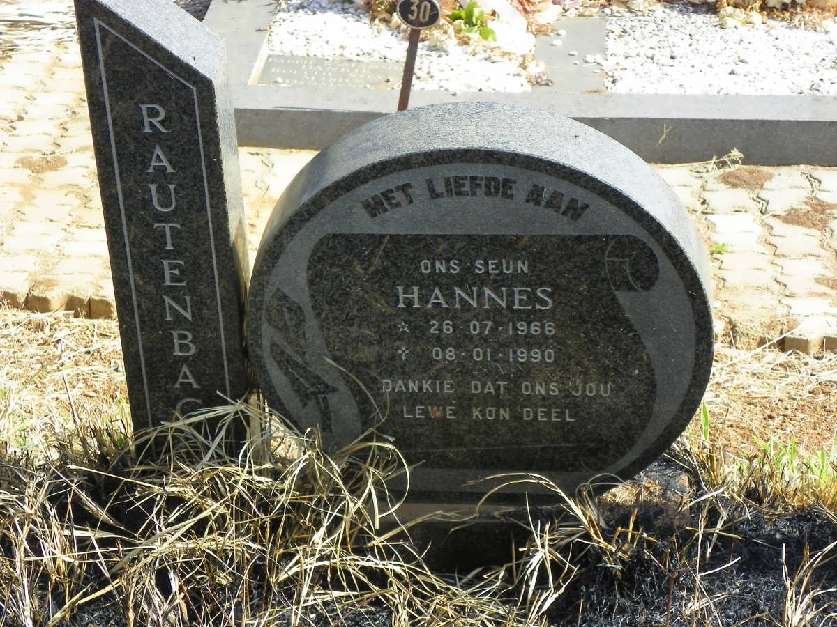 RAUTENBACH Hannes 1966-1990