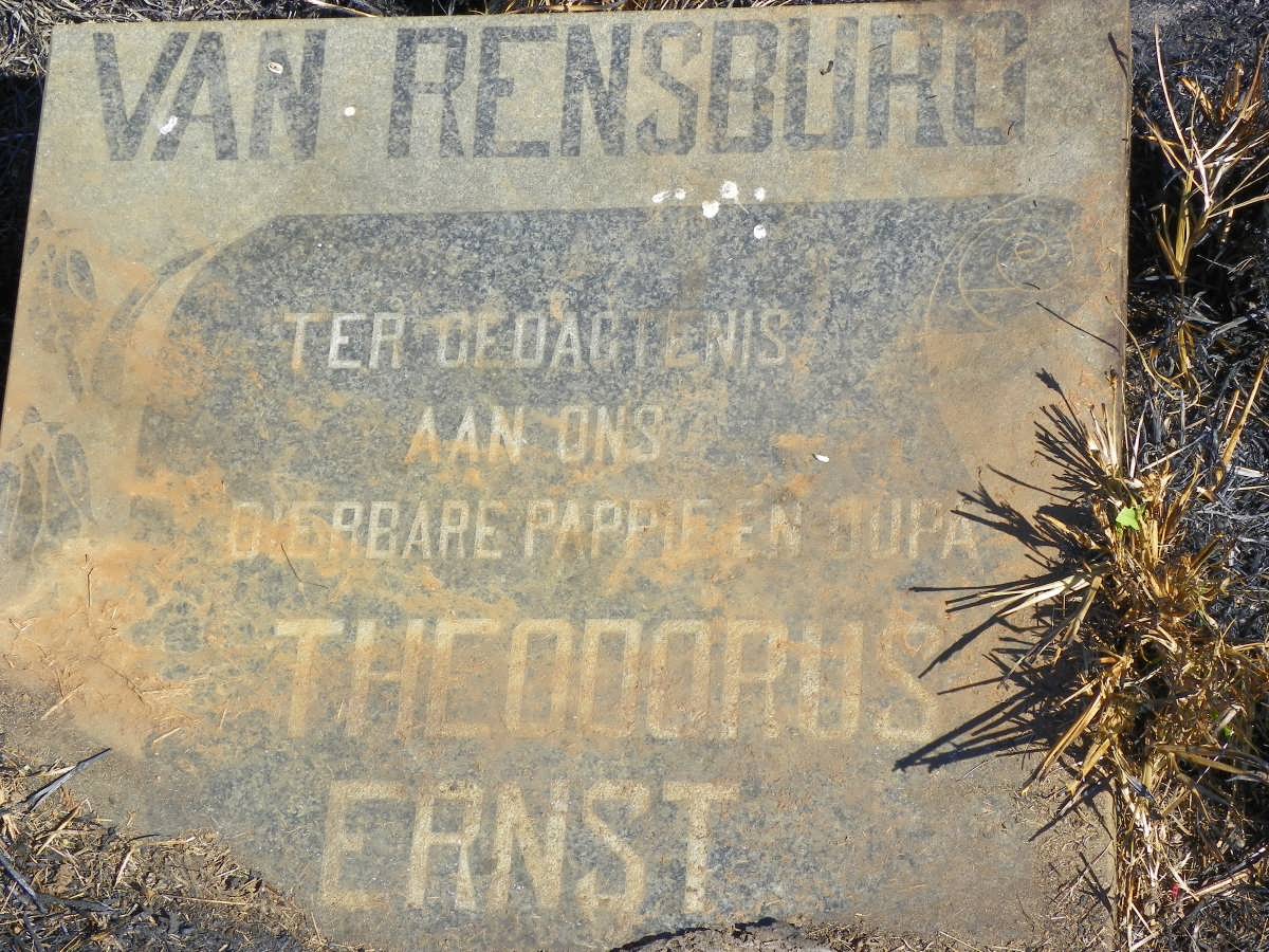 RENSBURG Theodorus Ernst, van