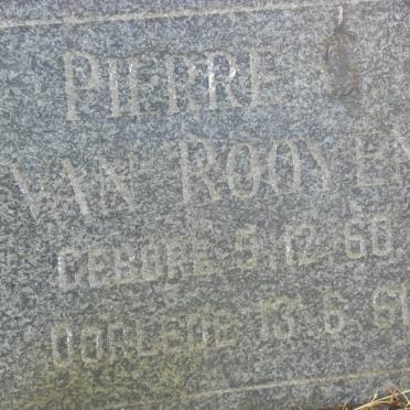 ROOYEN Pierre, van 1960-1961