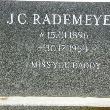 RADEMEYER J.C. 1896-1954
