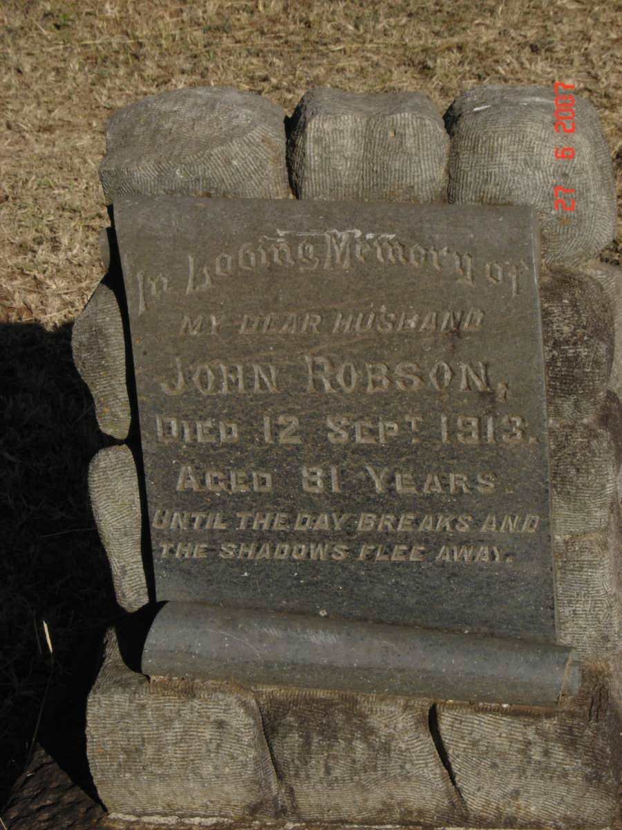 ROBSON John  -1913