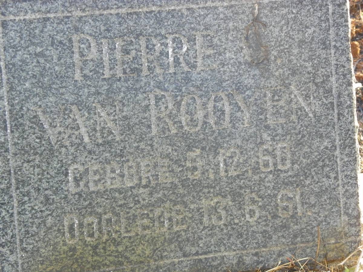 ROOYEN Pierre, van 1960-1961