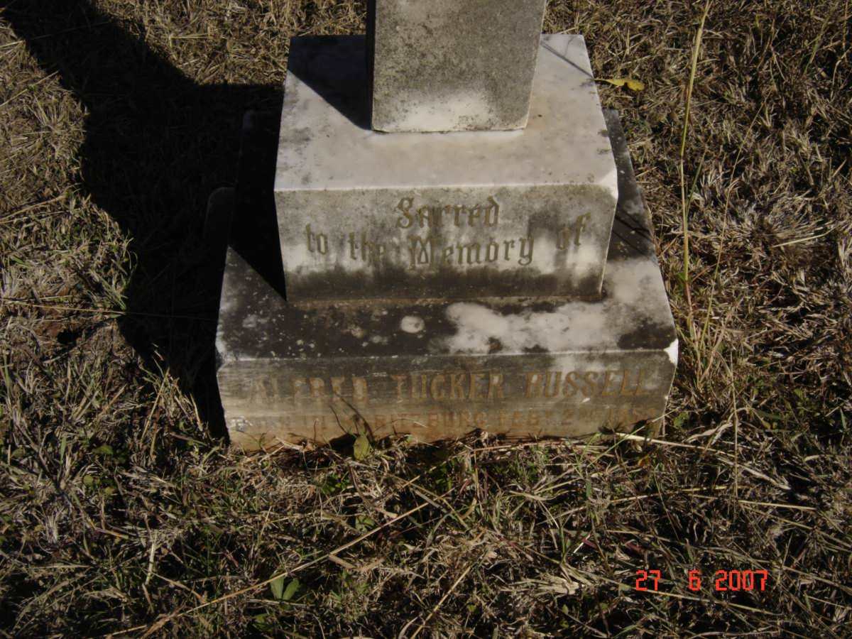 RUSSELL Alfred Tucker 1858-