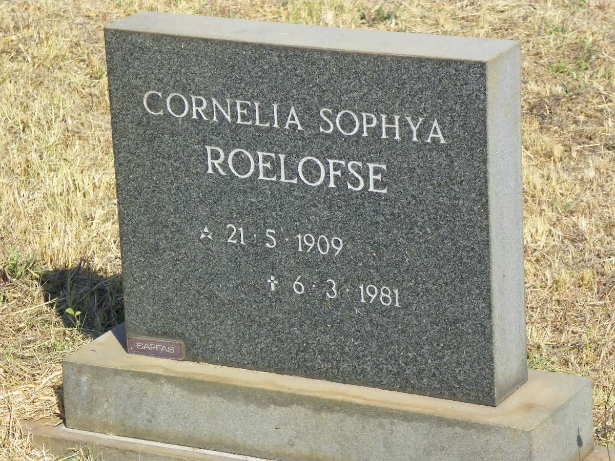 ROELOFSE Cornelia Sophya 1909-1981
