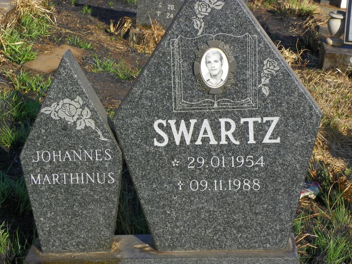 SWARTZ Johannes Marthinus 1954-1988
